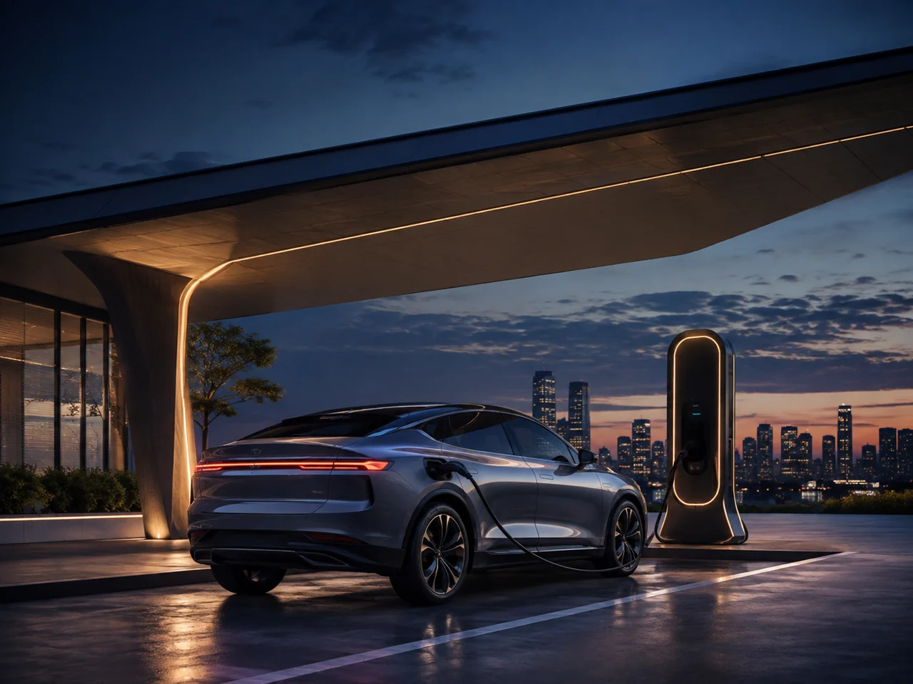 Electric mobility illustrative scene; not an operating Beat Vision asset.